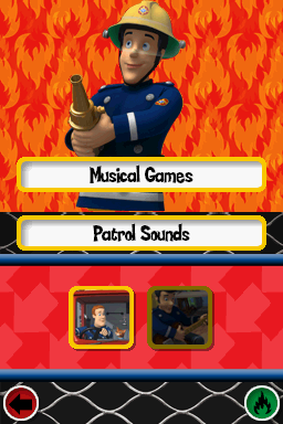 Fireman Sam (Nintendo DS) screenshot: Musical Games