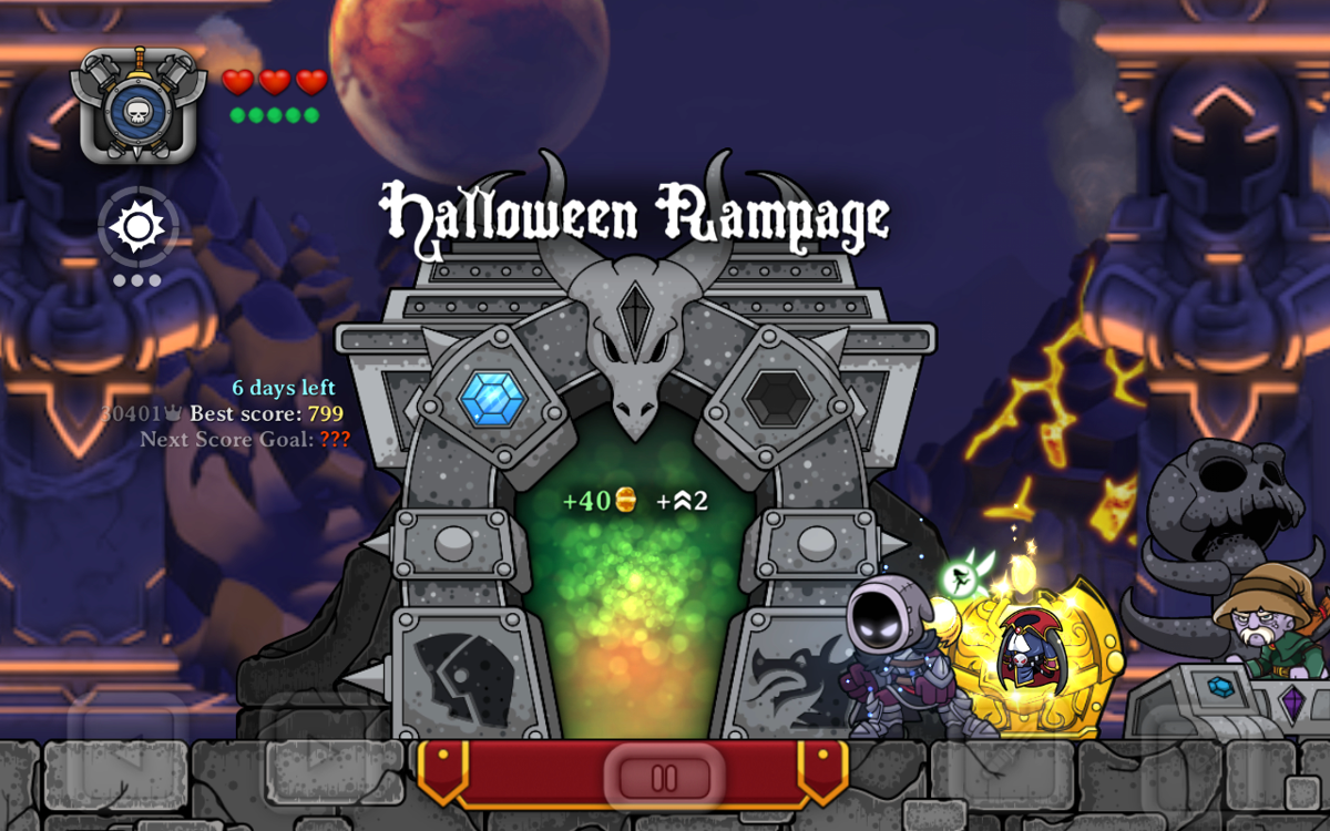 Magic Rampage (Android) screenshot: Weekly dungeon