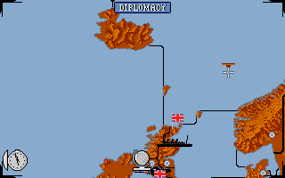 Computer Diplomacy (Atari ST) screenshot: Game start
