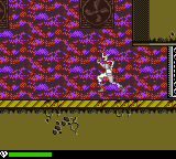 Lara Croft: Tomb Raider - Curse of the Sword (Game Boy Color) screenshot: Room filled with poison gas