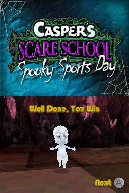 Casper's Scare School: Spooky Sports Day (Nintendo DS) screenshot: Well Done