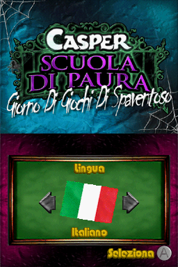 Casper's Scare School: Spooky Sports Day (Nintendo DS) screenshot: Italian title screen