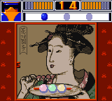 Puzzle & Action: Ichidant-R (Game Gear) screenshot: Stick three in a row