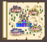 Puzzle & Action: Ichidant-R (Game Gear) screenshot: Finally reached the castle