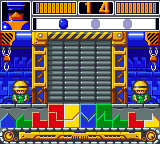 Puzzle & Action: Ichidant-R (Game Gear) screenshot: Jigsaw block mini-game