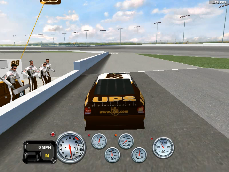 NASCAR Racing 2002 Season (Windows) screenshot: Crew pit is ready