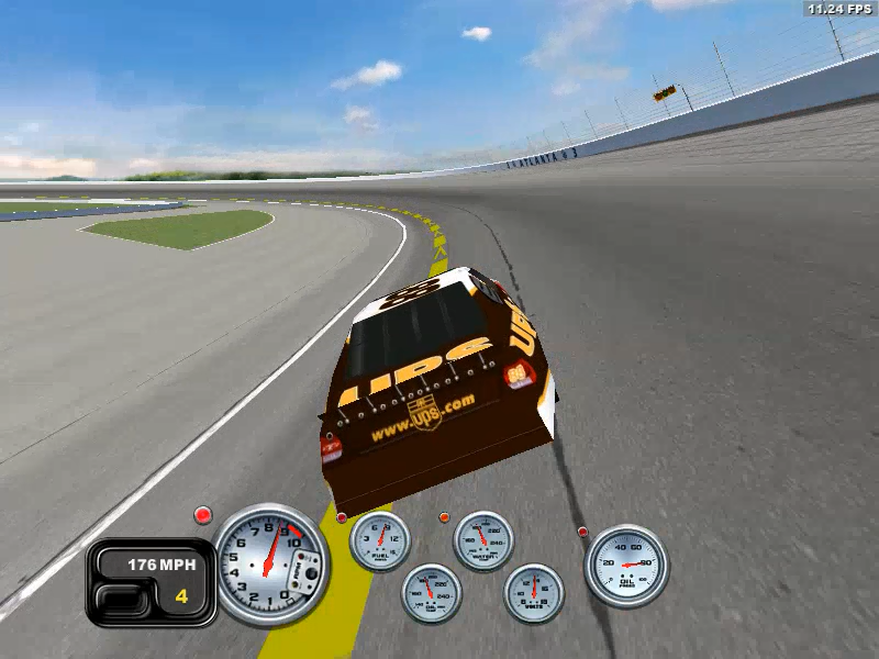NASCAR Racing 2002 Season (Windows) screenshot: "Track path" can be enabled