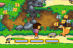 Dora the Explorer: Super Spies (Game Boy Advance) screenshot: Swiper's up to no good