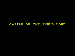 Castle of Skull Lord (ZX Spectrum) screenshot: Title Screen.