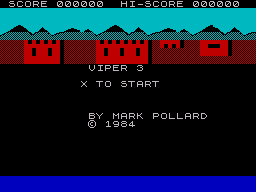 Viper III (ZX Spectrum) screenshot: Title screen.