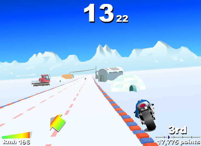 Turbo Spirit XT (Browser) screenshot: I went off the track