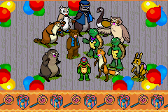 Franklin's Great Adventures (Game Boy Advance) screenshot: The birthday party gathering