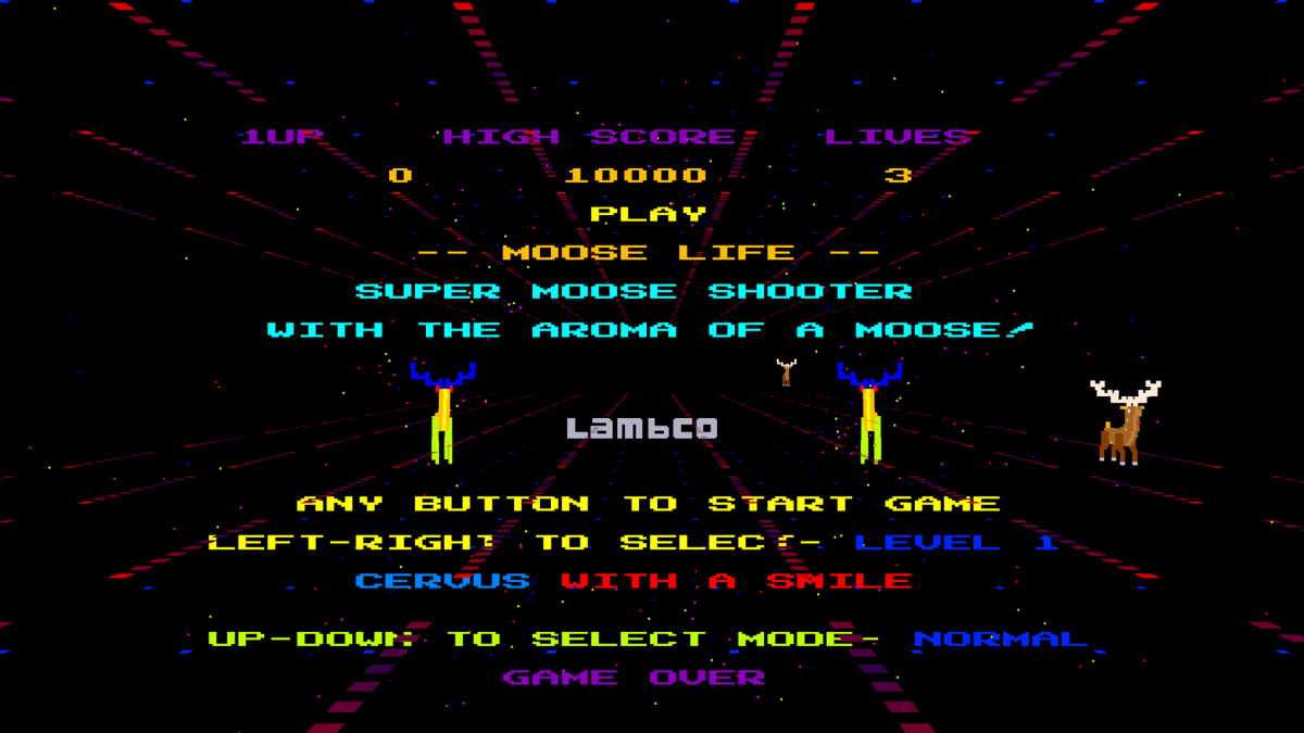 Moose Life (Windows) screenshot: Main menu