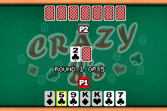 Majesco Kid's Cards (Game Boy Advance) screenshot: A game of Crazy Eights