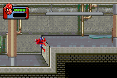 Spider-Man 3 (Game Boy Advance) screenshot: Stick to the wall