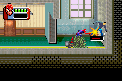 Spider-Man 3 (Game Boy Advance) screenshot: Beat up a crook