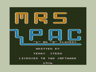 Mrs Pac (TRS-80 CoCo) screenshot: Title Screen