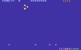 Samolot (Commodore 16, Plus/4) screenshot: Flight