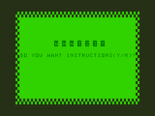 Whatzit (1983) - MobyGames