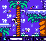 Zoboomafoo: Playtime in Zobooland (Game Boy Color) screenshot: Zoboomafoo climbs the tree.