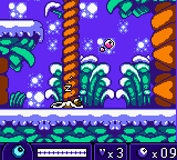 Zoboomafoo: Playtime in Zobooland (Game Boy Color) screenshot: Zoboomafoo is tired.