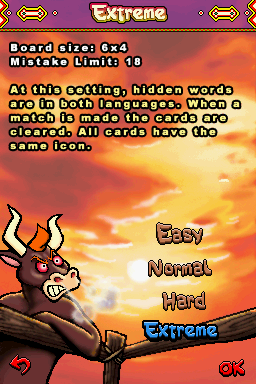 Spanish for Everyone! (Nintendo DS) screenshot: Extreme