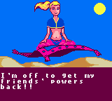 Barbie: Magic Genie Adventure (Game Boy Color) screenshot: Barbie goes to the magic forest.