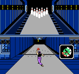 Perfect Bowling (NES) screenshot: Training