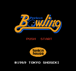 Perfect Bowling (NES) screenshot: Title Screen