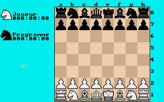 Chess Simulator (Amiga) screenshot: Game start