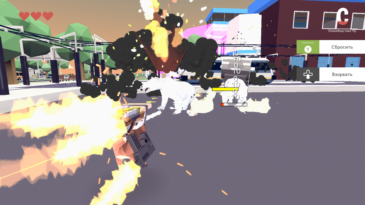 DEEEER Simulator (Windows) screenshot: Gunfight action