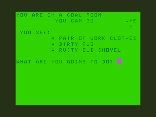 Screenshot of Killer Mansion (TRS-80 CoCo, 1982) - MobyGames