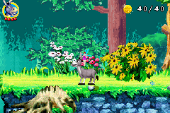 Shrek 2 (Game Boy Advance) screenshot: Donkey on the move