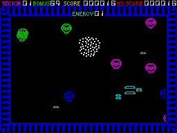 Zip-Zap (ZX Spectrum) screenshot: Destroyed!