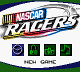 NASCAR Racers (Game Boy Color) screenshot: Main menu.