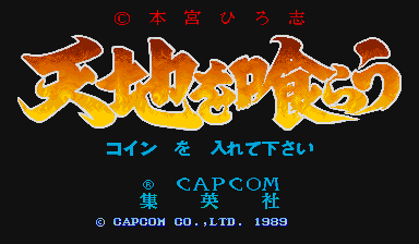 Dynasty Wars (Arcade) screenshot: Title screen (Japanese version)