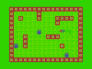 Screenshot of Mower Madness (TRS-80 CoCo, 1990) - MobyGames