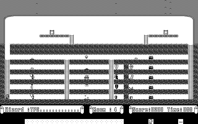 Wizard Royal (Atari ST) screenshot: A very trappy screen.