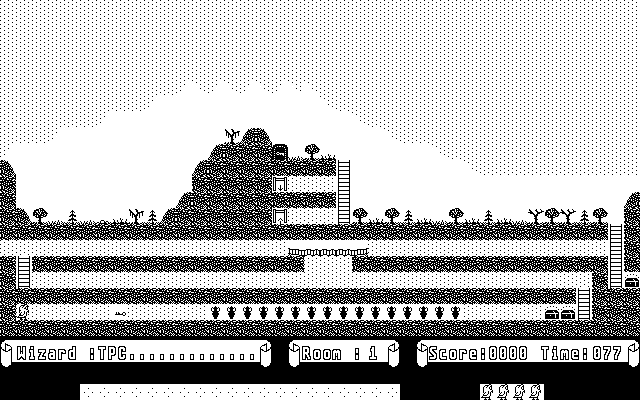 Wizard Royal (Atari ST) screenshot: First screen of the first level.