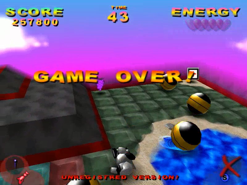 Plop! (Windows) screenshot: Energy empty, game over