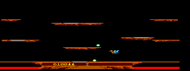 Joust (TRS-80 CoCo) screenshot: Eggs to Collect