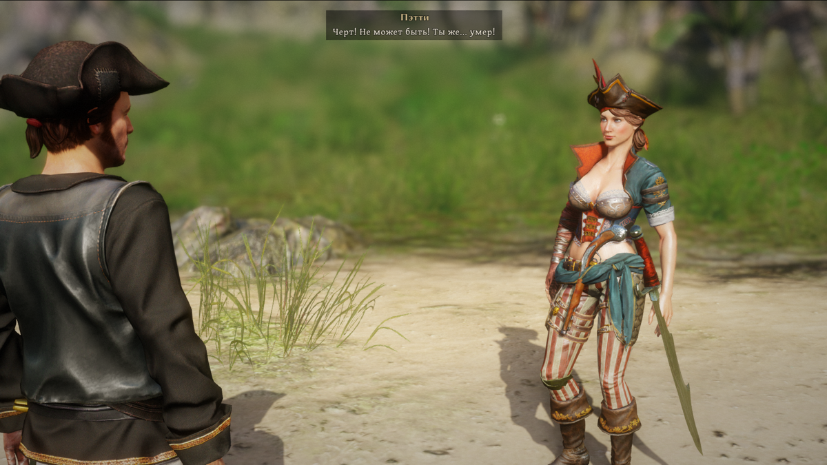 Risen 3: Titan Lords (Windows) screenshot: They changed Patty's looks and outfit in this game to appeal a wider, bigger audience, I guess