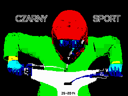 Czarny Sport (ZX Spectrum) screenshot: Title screen
