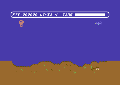 Balon (Commodore 64) screenshot: Start up