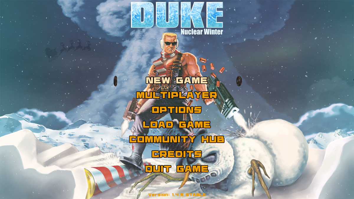Duke Nukem 3D: Megaton Edition (Windows) screenshot: Duke: Nuclear Winter - main menu