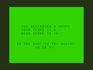 Crystal Revenge! (TRS-80 CoCo) screenshot: Game Over