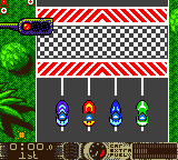 NASCAR Racers (Game Boy Color) screenshot: Get ready to race.