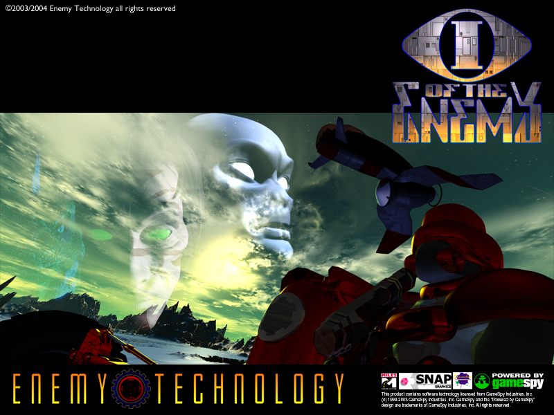 I of the Enemy (Windows) screenshot: Title screen.