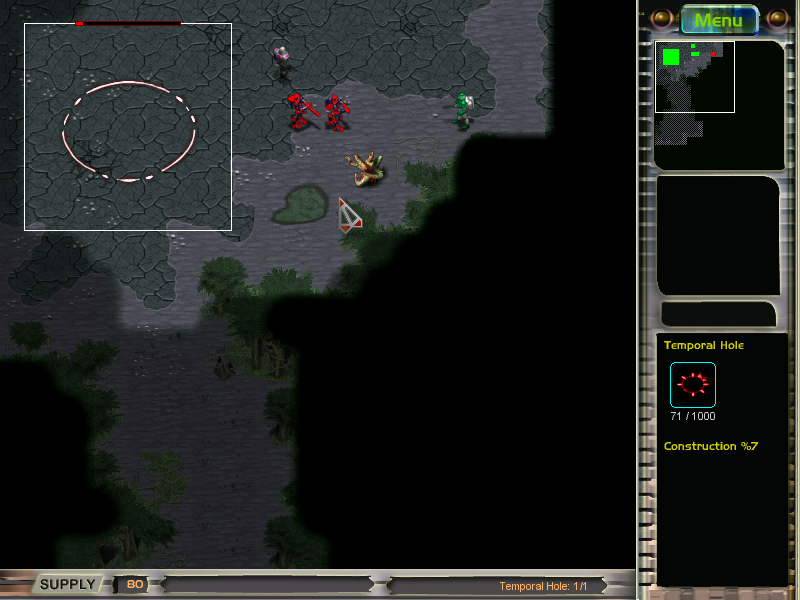 I of the Enemy (Windows) screenshot: Building construction.