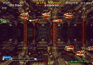 Blazing Star (Arcade) screenshot: Second stage
